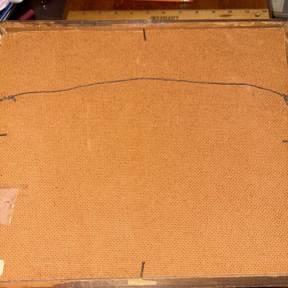 Framed Vintage Home Landscape Oil Painting Bertha Ludwig Rockville CT Artist - Picture 6 of 6